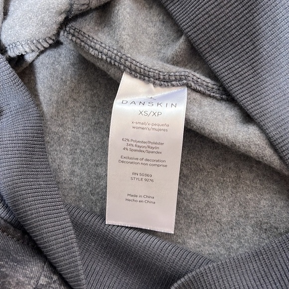 Danskin Women's Marble Print Double Collar Full Zip Hooded Jacket - Picture 11 of 13